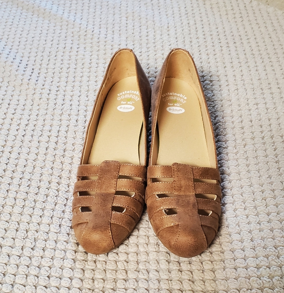 Dr Scholls Brown Suede Women's Wedge